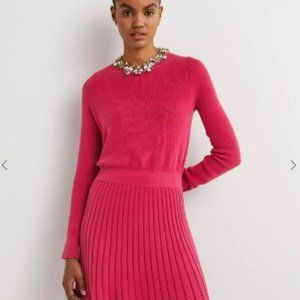 Boden size 8 Pleated Pink Mini Dress